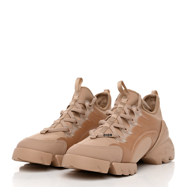 Neoprene Rubber Womens D-Connect Sneakers  Nude