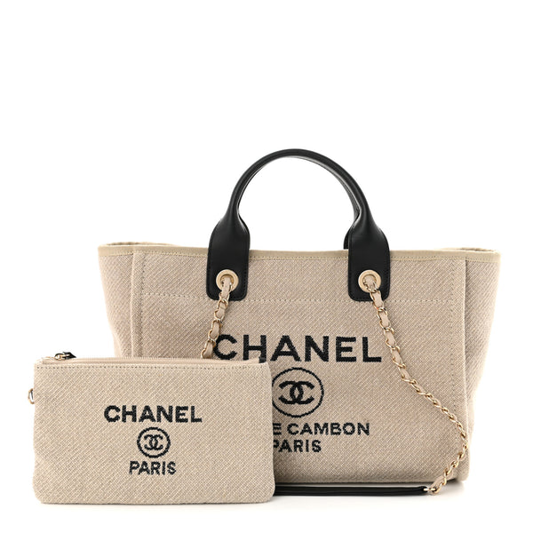 Chanel Mixed Fibers Deauville Tote  38cm