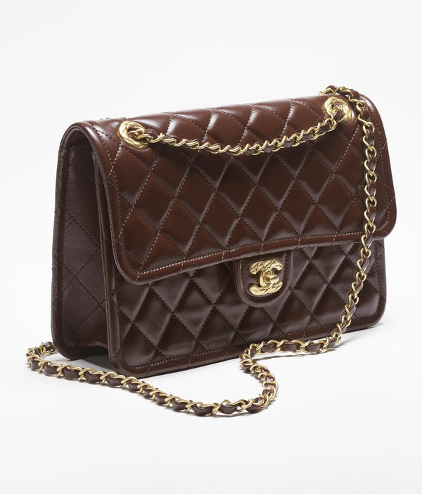 Chanel Large Flap Bag - Shiny Crumpled Calfskin - 28 cm