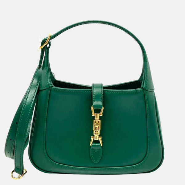 Gucci Jackie 1961  in Green Leather +Free Gift 🎁