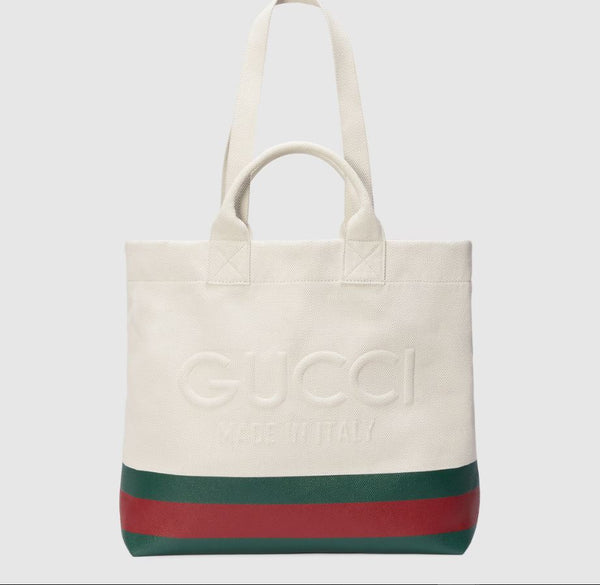 Gucci Logo canvas tote bag