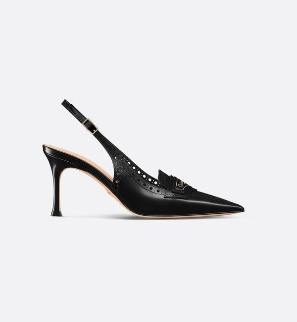 Dior Boy Slingback Pump Black Calfskin