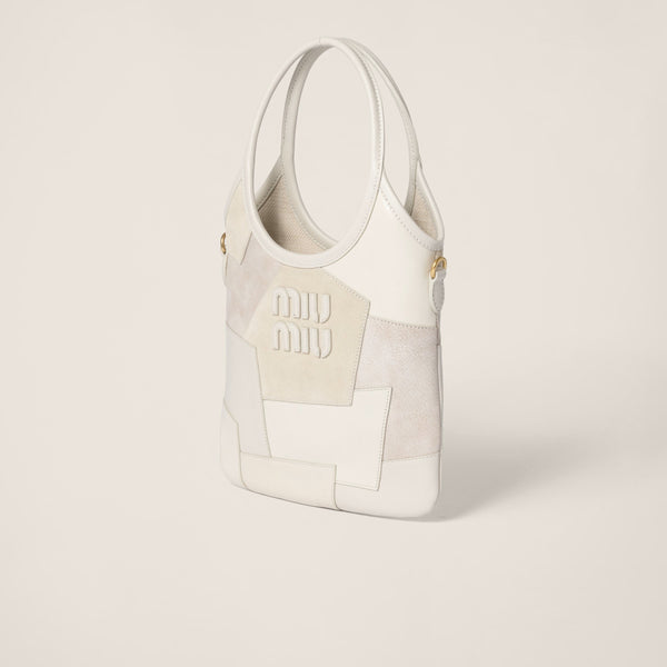 شنطة ميو ميو آيفي جلد طبيعي لون ابيض تشوك شنطة نسائية ماستر