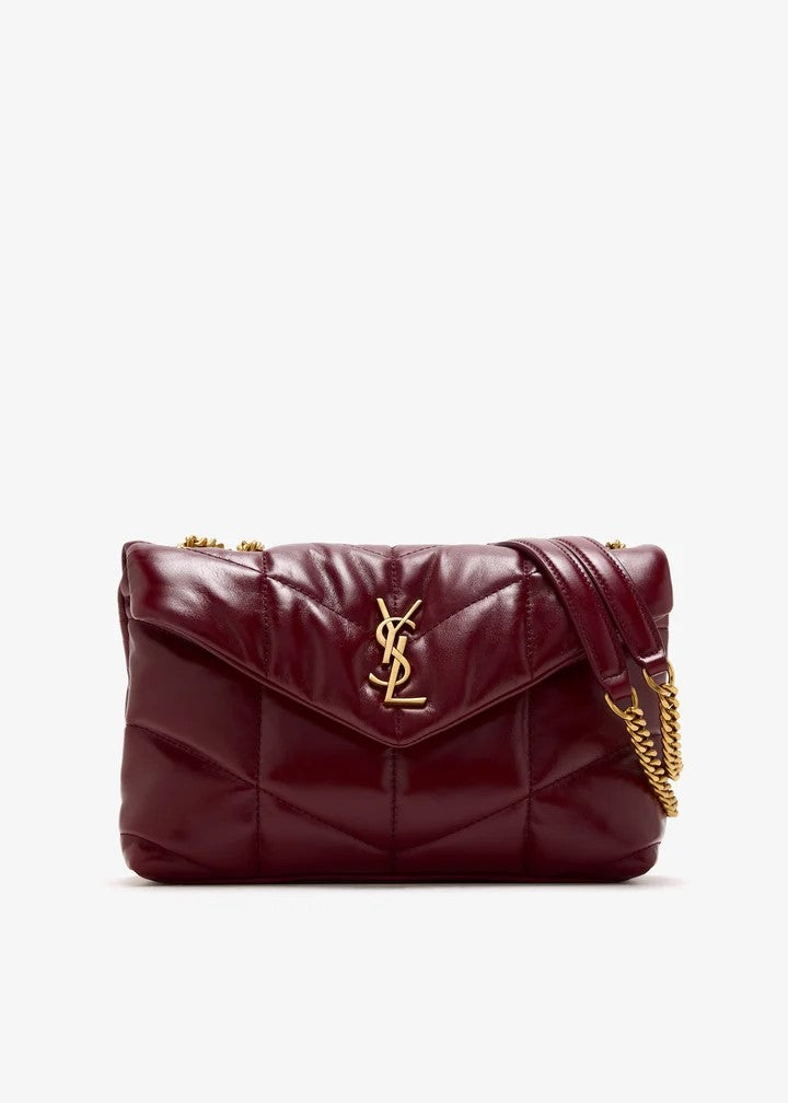 بوفر توي سان لوران شنطة كتف جلد طبيعي