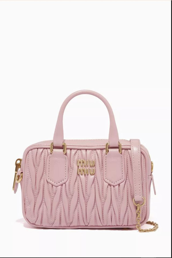 Mini Crossbody Bag in Matelassé Nappa Leather