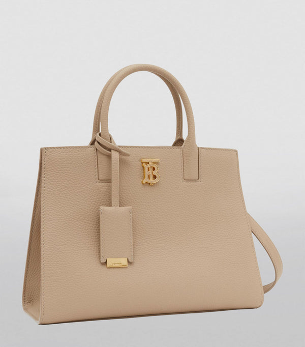 Burberry Beige Bag Genuine Leather 27 cm