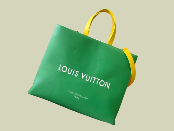 LV  Shopper Tote MM Green +Free Gift 🎁