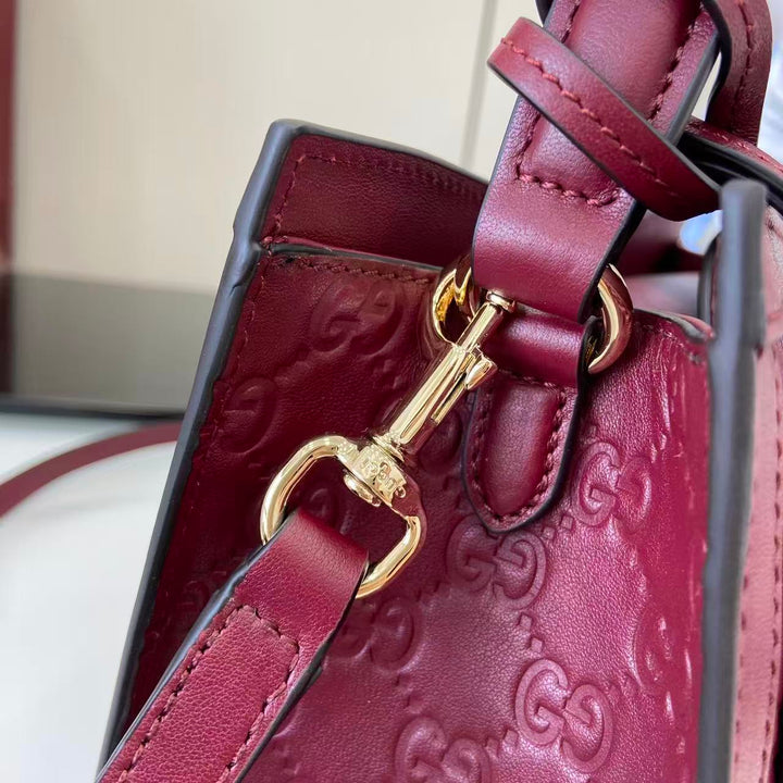 قوتشي بادلوك جلد طبيعي شنطة موضة